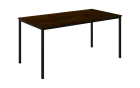 JPT 160 Jídelní stůl 1600 x 800 mm, deska ořech královský / podnož černá